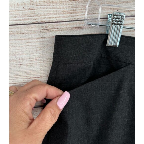 Lafayette 148 New York Irving Stretch Wool Dress Pants Women's Size 10 Dark Gray - Picture 3 of 8